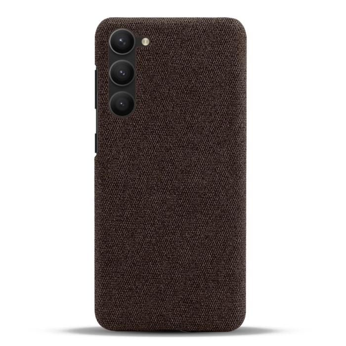 Bild 3, KSQ KSQ Samsung Galaxy S23 Skal Tygbelagt Brun - Teknikhallen.se