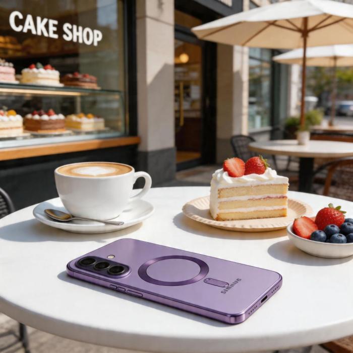 Bild 4, Tech-Protect Tech-Protect Galaxy A57 5G Skal MagSafe MagFlex Cobalt Violet - Teknikhallen.se