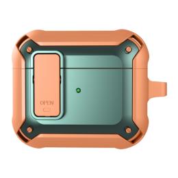  AirPods 3 Skal Shockproof Hybrid Armor Orange/Grön - Teknikhallen.se