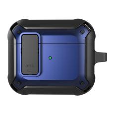  AirPods 3 Skal Shockproof Hybrid Armor Svart/Bl&aring; - Teknikhallen.se