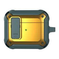  AirPods 3 Skal Shockproof Hybrid Armor Gr&aring;/Gul - Teknikhallen.se