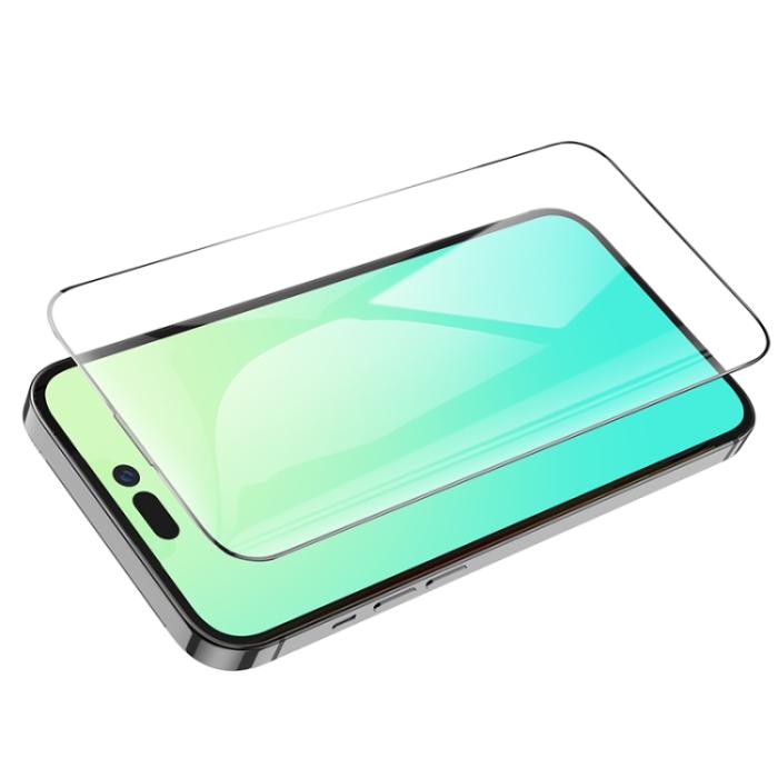 Bild 2, HOCO HOCO iPhone 14 Pro Skärmskydd Heltäckande Härdat Glas - Teknikhallen.se
