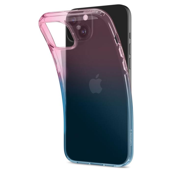 Bild 5, Spigen Spigen iPhone 15 Skal Liquid Crystal Gradation Pink - Teknikhallen.se