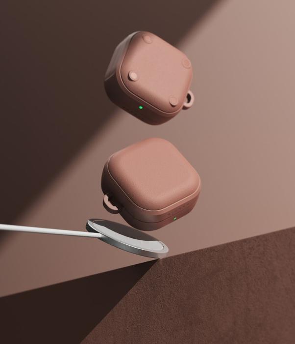 Bild 3, Ringke Ringke Galaxy Buds 4 / 4 Pro Skal MagSafe Onyx Constant Coral - Teknikhallen.se