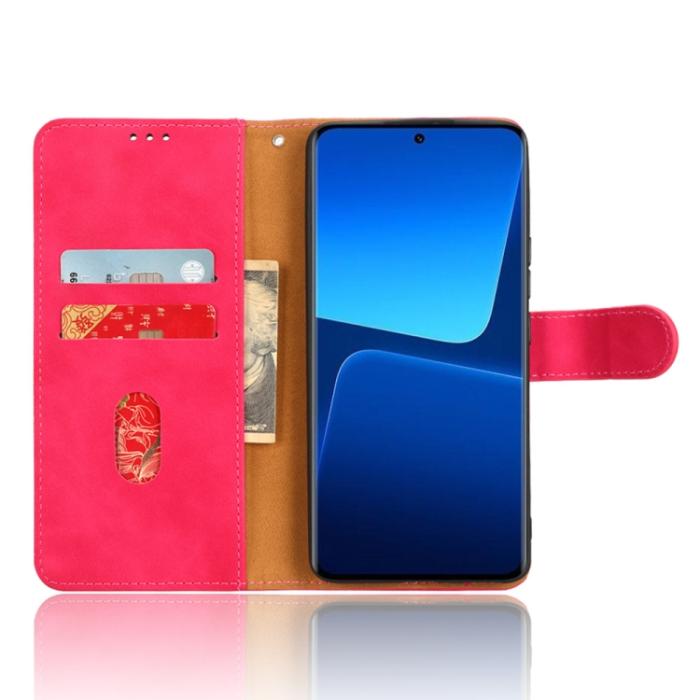 Bild 4,  Xiaomi 13 Pro 5G Fodral Skin Touch Rosa/Röd - Teknikhallen.se