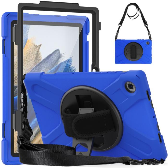 Bild 2,  Galaxy Tab A8 10.5 Roterande X-Shape Hybrid Skal - Teknikhallen.se
