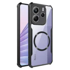  Xiaomi Redmi Note 14 4G Skal MagSafe Shockproof Svart - Teknikhallen.se