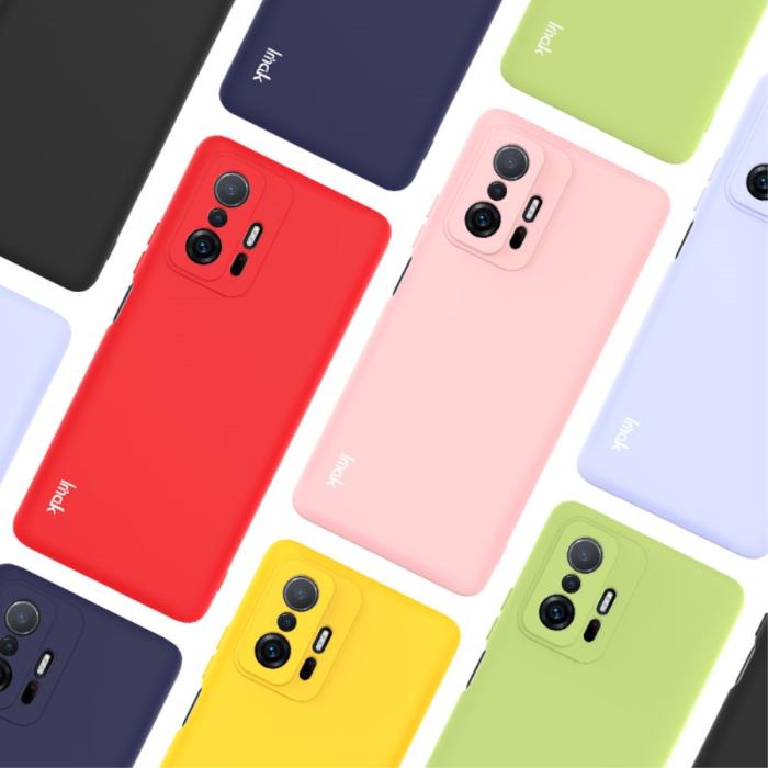 Bild 5, IMAK IMAK Xiaomi 11T / 11T Pro Skal Skin Touch Gul - Teknikhallen.se