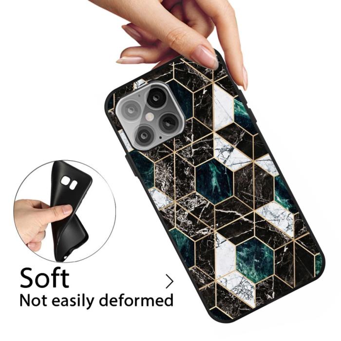 Bild 3,  iPhone 12 / 12 Pro - Marmor TPU Skal - Teknikhallen.se