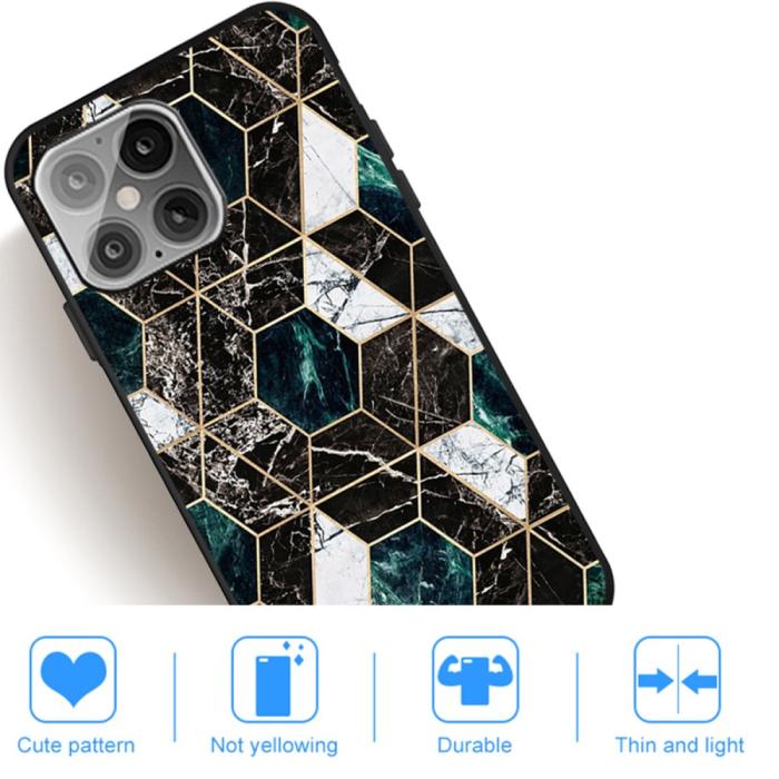 Bild 5,  iPhone 12 / 12 Pro - Marmor TPU Skal - Teknikhallen.se