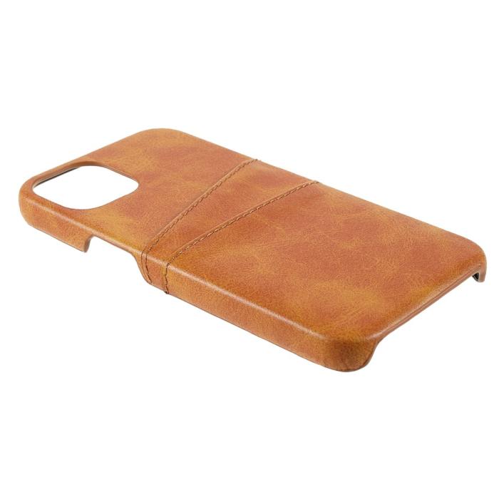 Bild 5,  iPhone 13 - Mobilskal Läder Med Kortfack - Brun - Teknikhallen.se