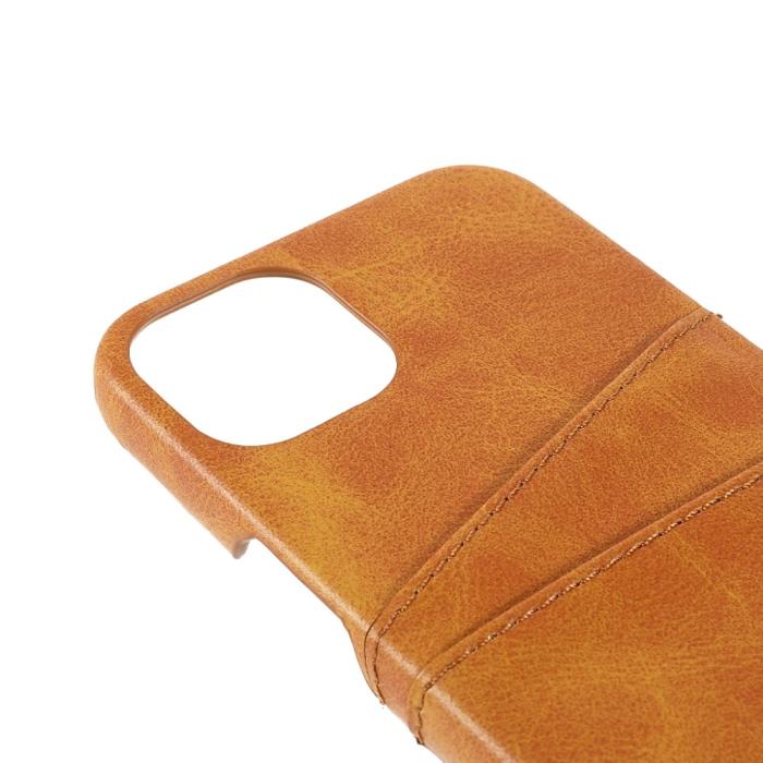 Bild 6,  iPhone 13 - Mobilskal Läder Med Kortfack - Brun - Teknikhallen.se
