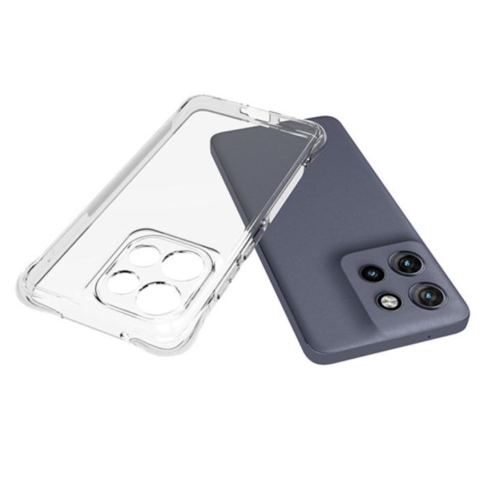 Bild 2,  Motorola Edge 50 Neo Skal TPU Shockproof Transparent - Teknikhallen.se