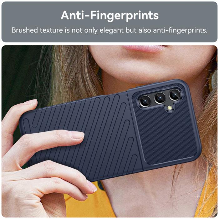 Bild 5,  Samsung Galaxy A14 4G/5G Skal Twill Textur Blå - Teknikhallen.se