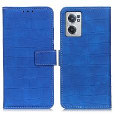  OnePlus Nord CE 2 5G Fodral Krokodil Textur Bl&aring; - Teknikhallen.se