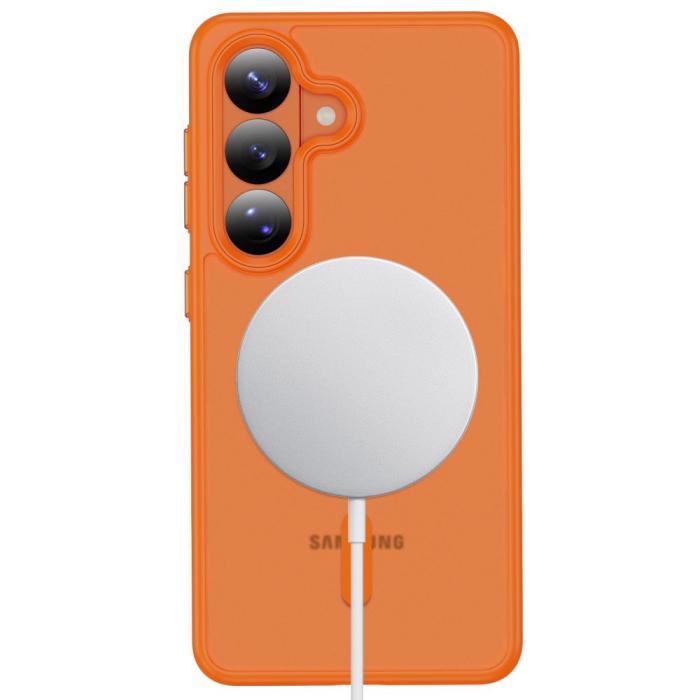 Bild 4, Tech-Protect Tech-Protect Galaxy S26 Skal MagSafe MagMat Orange - Teknikhallen.se