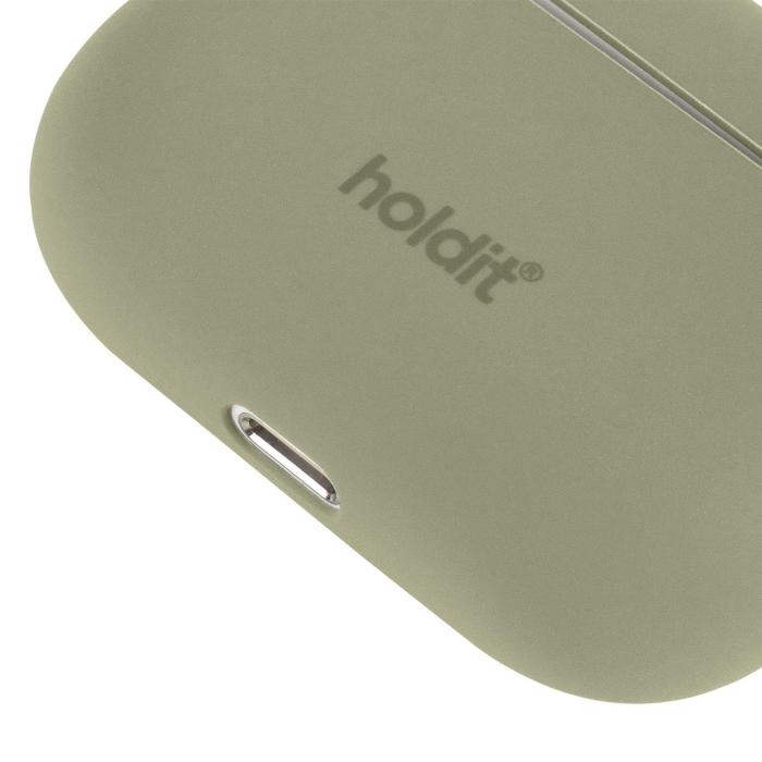 Bild 3, holdit holdit Apple AirPods Pro Skal Silikon Khaki Green - Teknikhallen.se