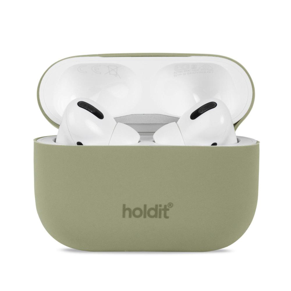 holdit holdit Apple AirPods Pro Skal Silikon Khaki Green - Teknikhallen.se