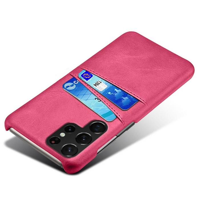 Bild 3,  Samsung Galaxy S22 Ultra Skal Kortfack Rosa - Teknikhallen.se