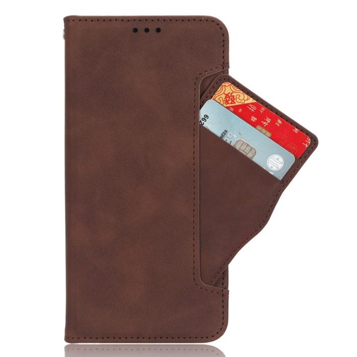 Bild 5,  Motorola Moto G84 5G Fodral Med Avtagbart Kortfodral Brun - Teknikhallen.se