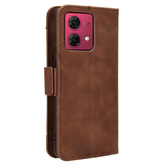 Bild 6,  Motorola Moto G84 5G Fodral Med Avtagbart Kortfodral Brun - Teknikhallen.se