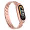  Lyxigt Metallarmband Armband Xiaomi Smart Band 8 Roséguld - Teknikhallen.se