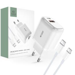 Tech-Protect Tech-Protect 20W Väggladdare PD Inkl. USB-C - USB-C Kabel Vit - Teknikhallen.se