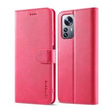 LC.IMEEKE LC.IMEEKE Xiaomi 12 Pro Fodral L&auml;der R&ouml;d/Rosa - Teknikhallen.se