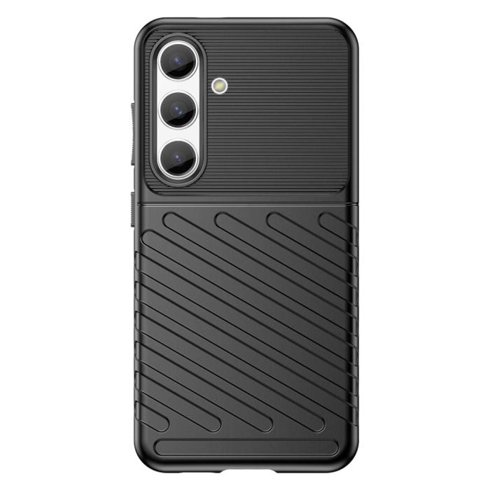 Bild 2,  Samsung Galaxy S24 Skal Twill Textur Svart - Teknikhallen.se
