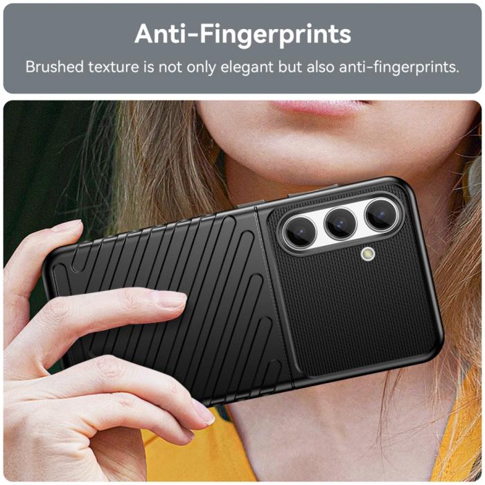 Bild 5,  Samsung Galaxy S24 Skal Twill Textur Svart - Teknikhallen.se