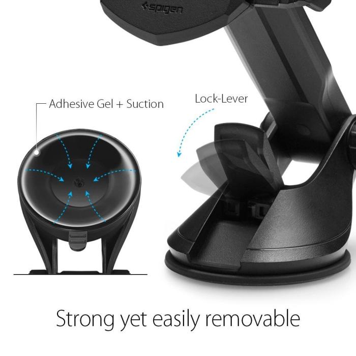 Bild 2, Spigen Spigen Mobilhållare Instrumentbräda Signature Svart - Teknikhallen.se