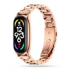 Tech-Protect Tech-Protect Lyxigt Metallarmband Xiaomi Mi Smart Band 7 Ros&eacute;guld - Teknikhallen.se