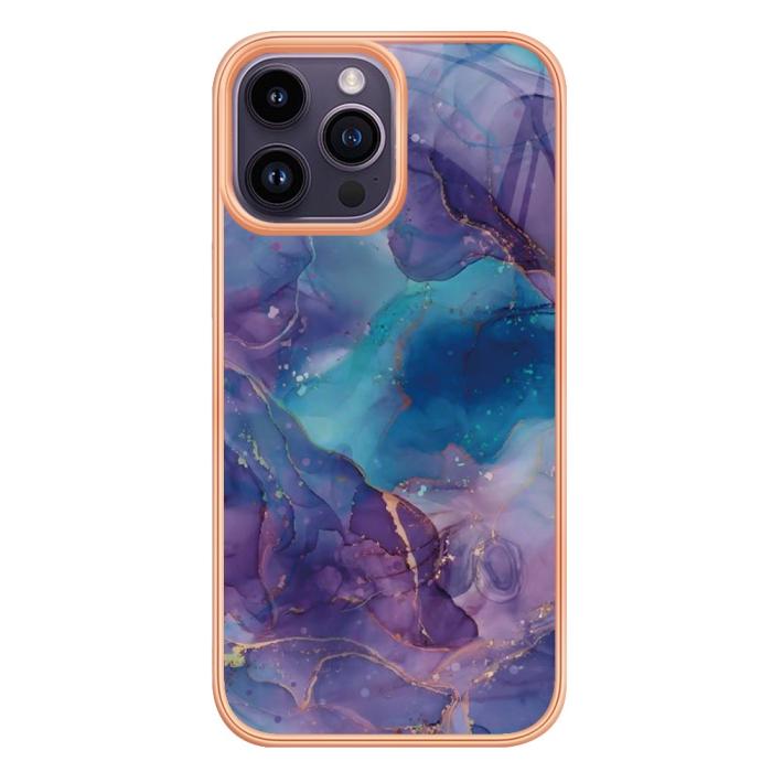 Bild 2,  iPhone 16 Pro Skal TPU Marmor Lila - Teknikhallen.se