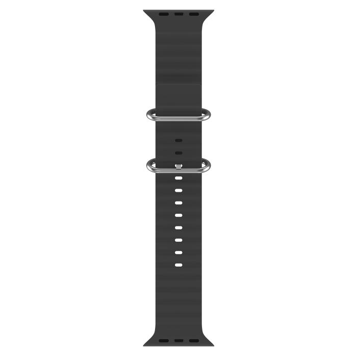 Bild 3, ColorPop Apple Watch 42/41/40/38 mm Armband Ocean Wave Svart - Teknikhallen.se