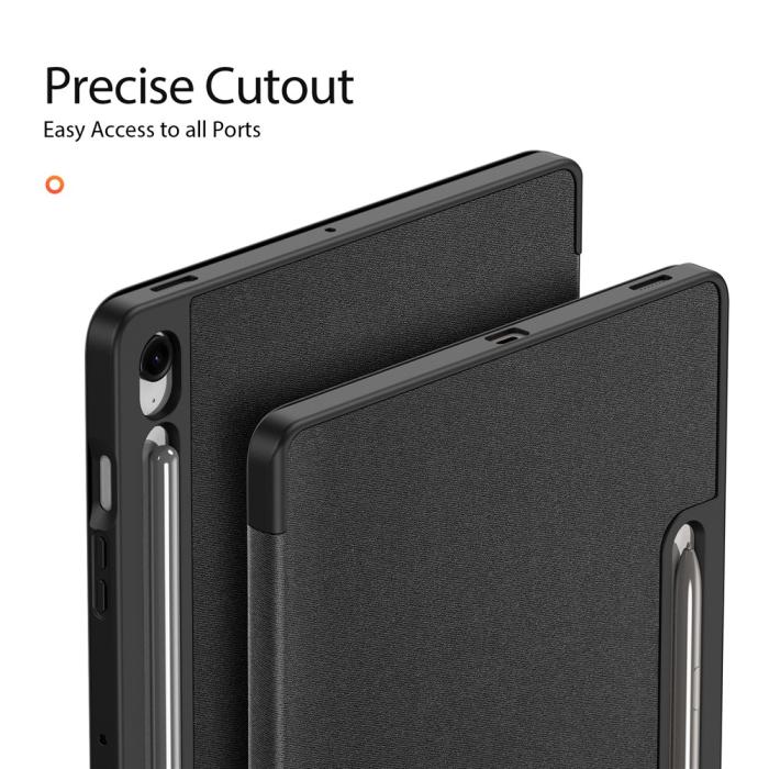 Bild 5, DUX DUCIS DUX DUCIS Galaxy Tab S10 FE Plus Fodral DOMO Tri-Fold Svart - Teknikhallen.se
