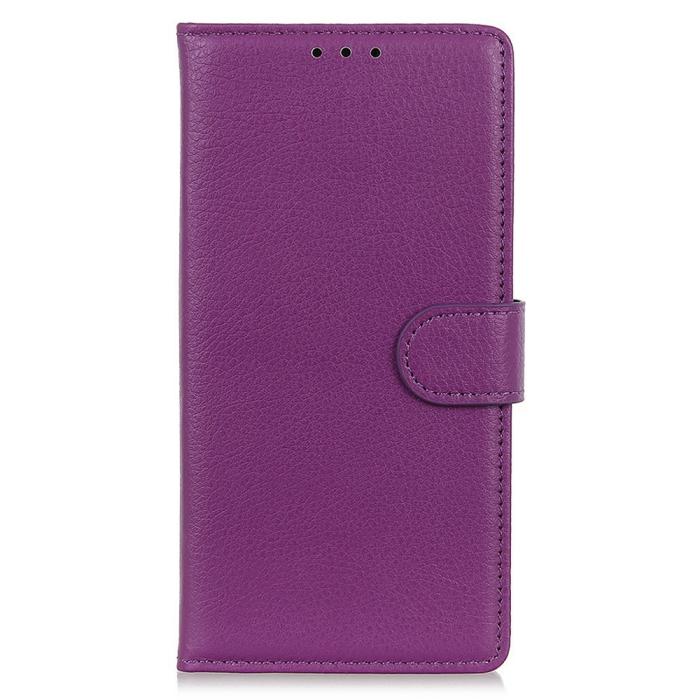 Bild 6,  Samsung Galaxy S26 Fodral Litchi Läder Lila - Teknikhallen.se