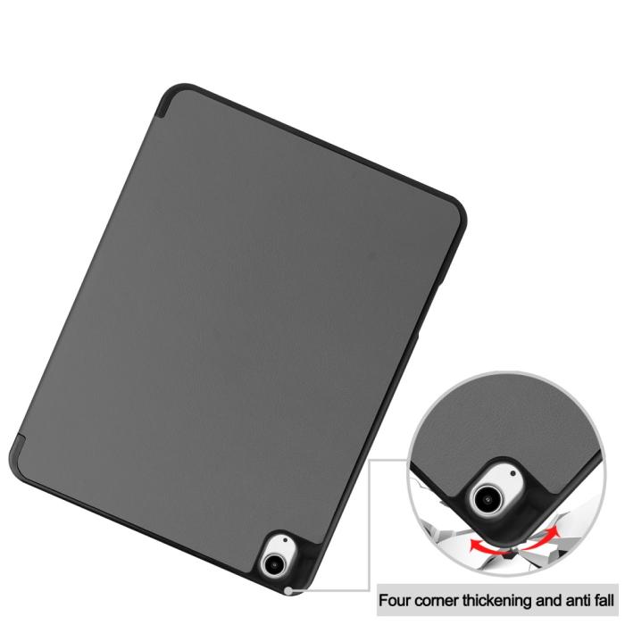 Bild 6,  iPad Air 13 2026-2024 Fodral Tri-Fold Pennhållare Grå - Teknikhallen.se