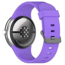  Google Pixel Watch 4 / 3 45 mm Armband Silikon Lila - Teknikhallen.se
