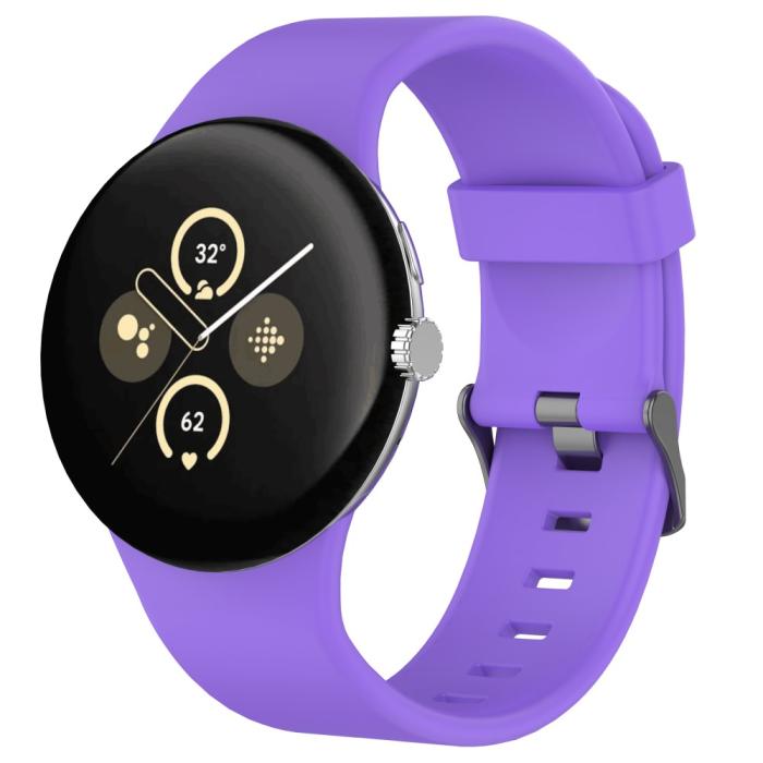 Bild 4,  Google Pixel Watch 4 / 3 45 mm Armband Silikon Lila - Teknikhallen.se