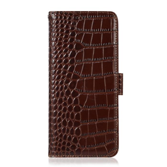 Bild 2,  Xiaomi 13 Pro 5G Fodral Krokodil Textur Brun - Teknikhallen.se