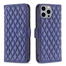  iPhone 15 Pro Max Fodral Diamond L&auml;der Bl&aring; - Teknikhallen.se