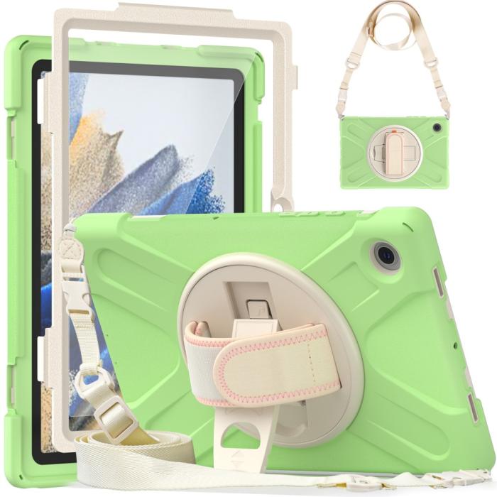 Bild 2,  Galaxy Tab A8 10.5 Roterande X-Shape Hybrid Skal - Teknikhallen.se