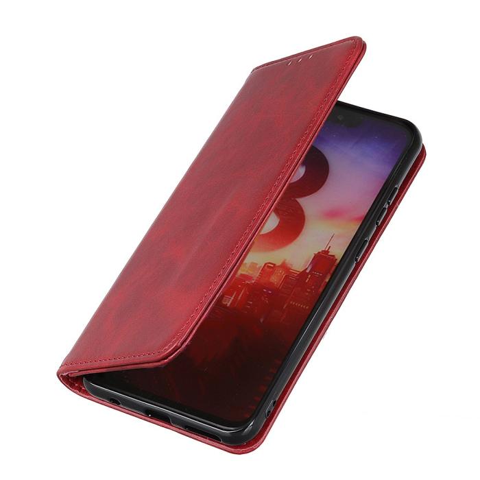 Bild 6,  Xiaomi Redmi Note 11 4G Fodral Flip Läder Röd - Teknikhallen.se