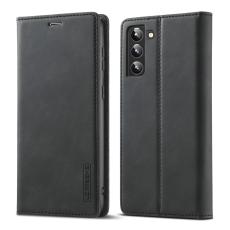LC.IMEEKE LC.IMEEKE Samsung Galaxy S22 Plus Fodral Flip L&auml;der Svart - Teknikhallen.se