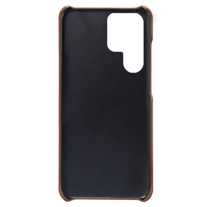 Bild 4,  Samsung Galaxy S22 Ultra Skal Kortfack Brun - Teknikhallen.se