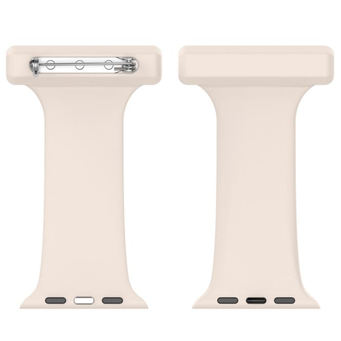 Bild 3,  Apple Watch 38/40/41/42 mm Rem Sjuksköterska Ivory - Teknikhallen.se