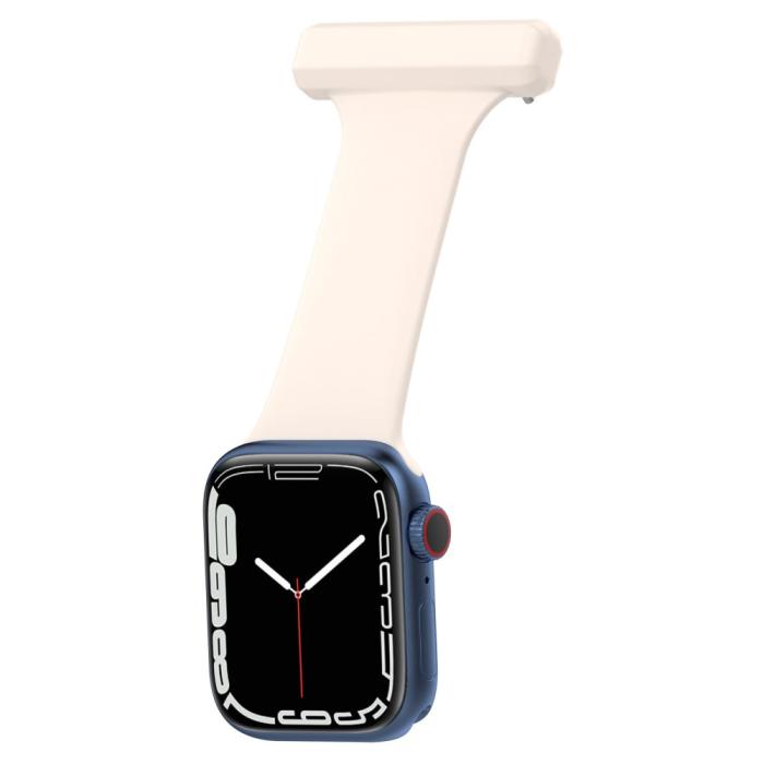 Bild 4,  Apple Watch 38/40/41/42 mm Rem Sjuksköterska Ivory - Teknikhallen.se