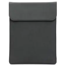  13-14" Nubuck L&auml;der Vertikal Laptop V&auml;ska Matt Svart - Teknikhallen.se