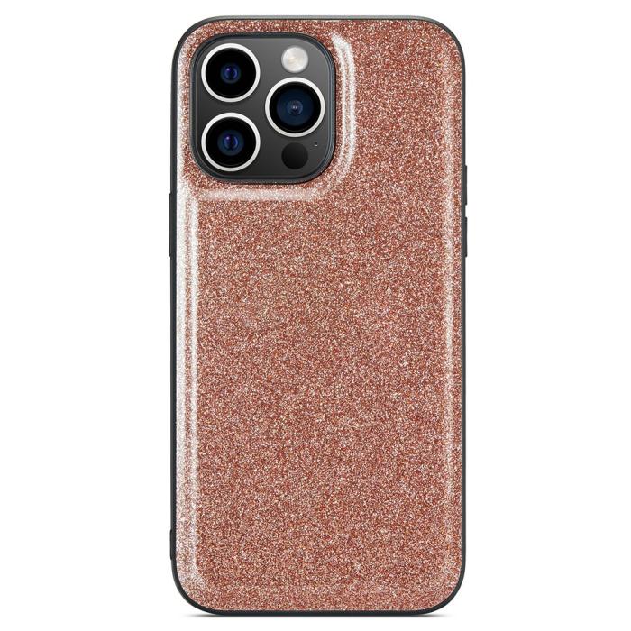 Bild 3, DG.MING DG.MING iPhone 13 Pro Skal Läder Glitter Guld - Teknikhallen.se