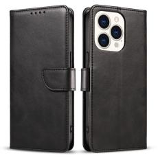  iPhone 15 Fodral L&auml;der Svart - Teknikhallen.se